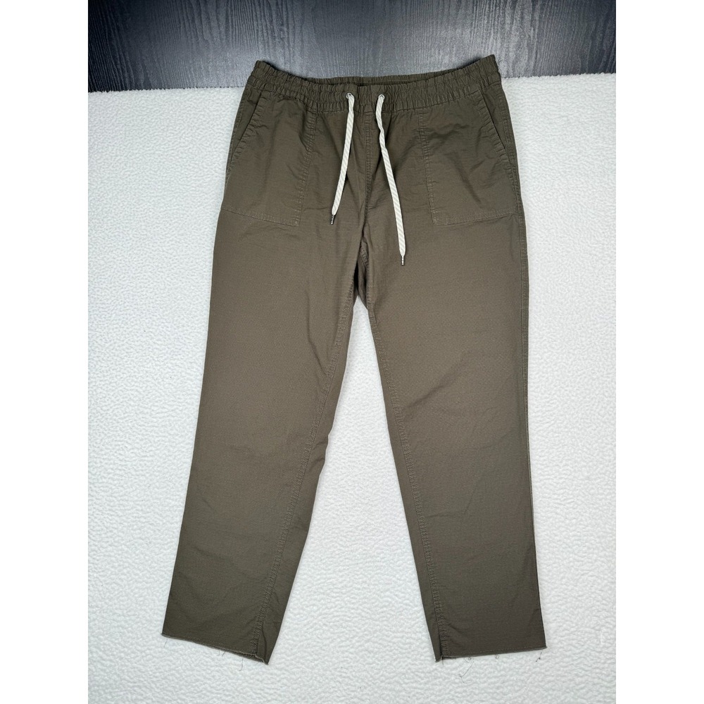 Vuori Pants Green VM4050 -XL Fits Like 36x28.5 Ripstop Hiking Raw Hem Drawstring
